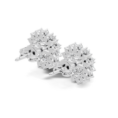 Round And Marquise Shape 1.19 Ct Natural & Lab Grown Diamond Fantastic Sizzling Diamond Earrings For Her - HIGHCARAT DIAMONDS