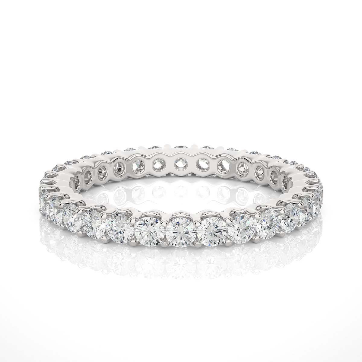 1.20 Ct Round Shaped Colorless Lab Grown & Natural Diamond Eternity Band Ring  For Wedding And Also Using Wear Using Unisex - HIGHCARAT DIAMONDS