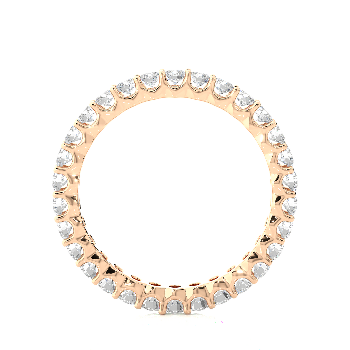 1.20 Ct Round Shaped Colorless Lab Grown & Natural Diamond Eternity Band Ring  For Wedding And Also Using Wear Using Unisex - HIGHCARAT DIAMONDS