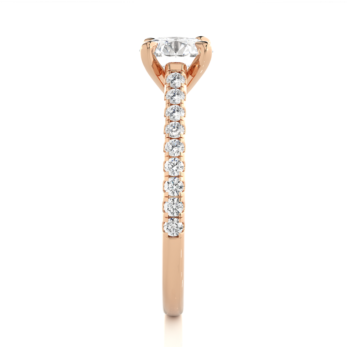 1.36 CT Round Cut Lab Grown Diamond Hidden Halo Set Wedding Ring For Anniversary - HIGHCARAT DIAMONDS