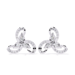 1.38 Ct Pear & Round Cut Lab Grown Diamond Earrings - HIGHCARAT DIAMONDS