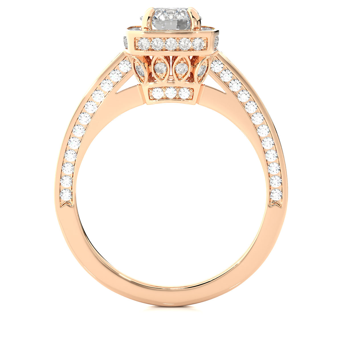 1.41 Carat Round Lab Grown Diamond Ring For her 14-18 K Solid Gold Accented Perfect for Wedding Ring - HIGHCARAT DIAMONDS