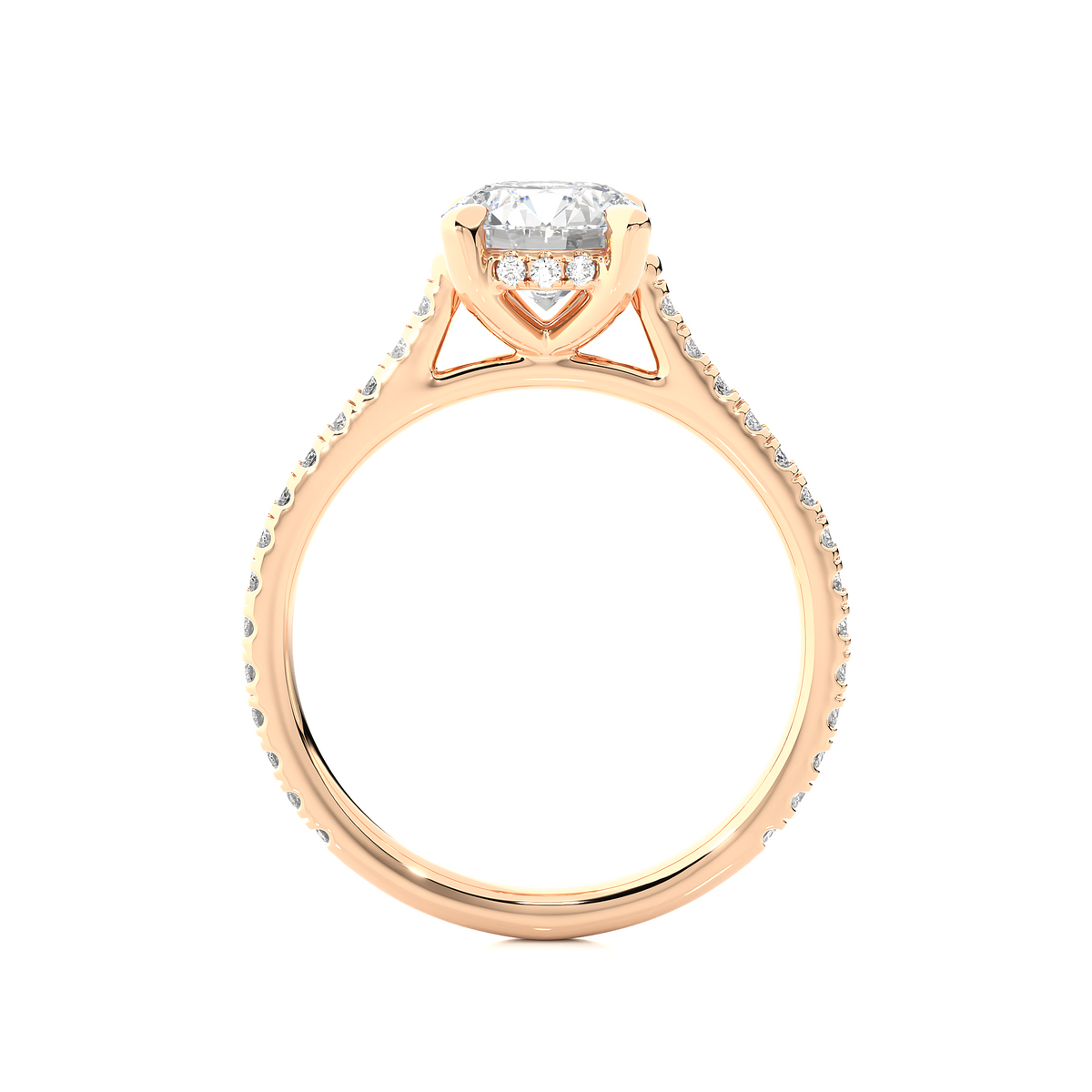 1.58 Carat and 14k,18k,10k option metal is available Round Shaped lab grown diamond proposal Ring - HIGHCARAT DIAMONDS
