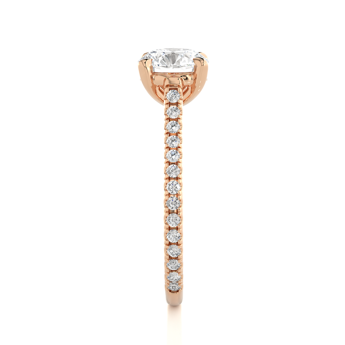 1.58 Carat and 14k,18k,10k option metal is available Round Shaped lab grown diamond proposal Ring - HIGHCARAT DIAMONDS