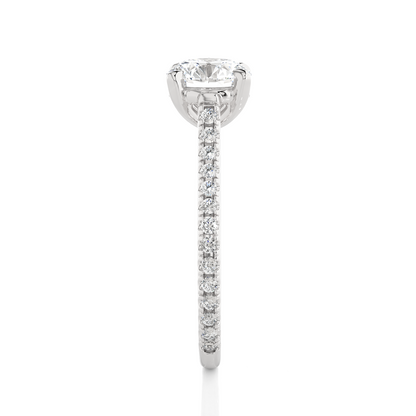 1.58 Carat and 14k,18k,10k option metal is available Round Shaped lab grown diamond proposal Ring - HIGHCARAT DIAMONDS