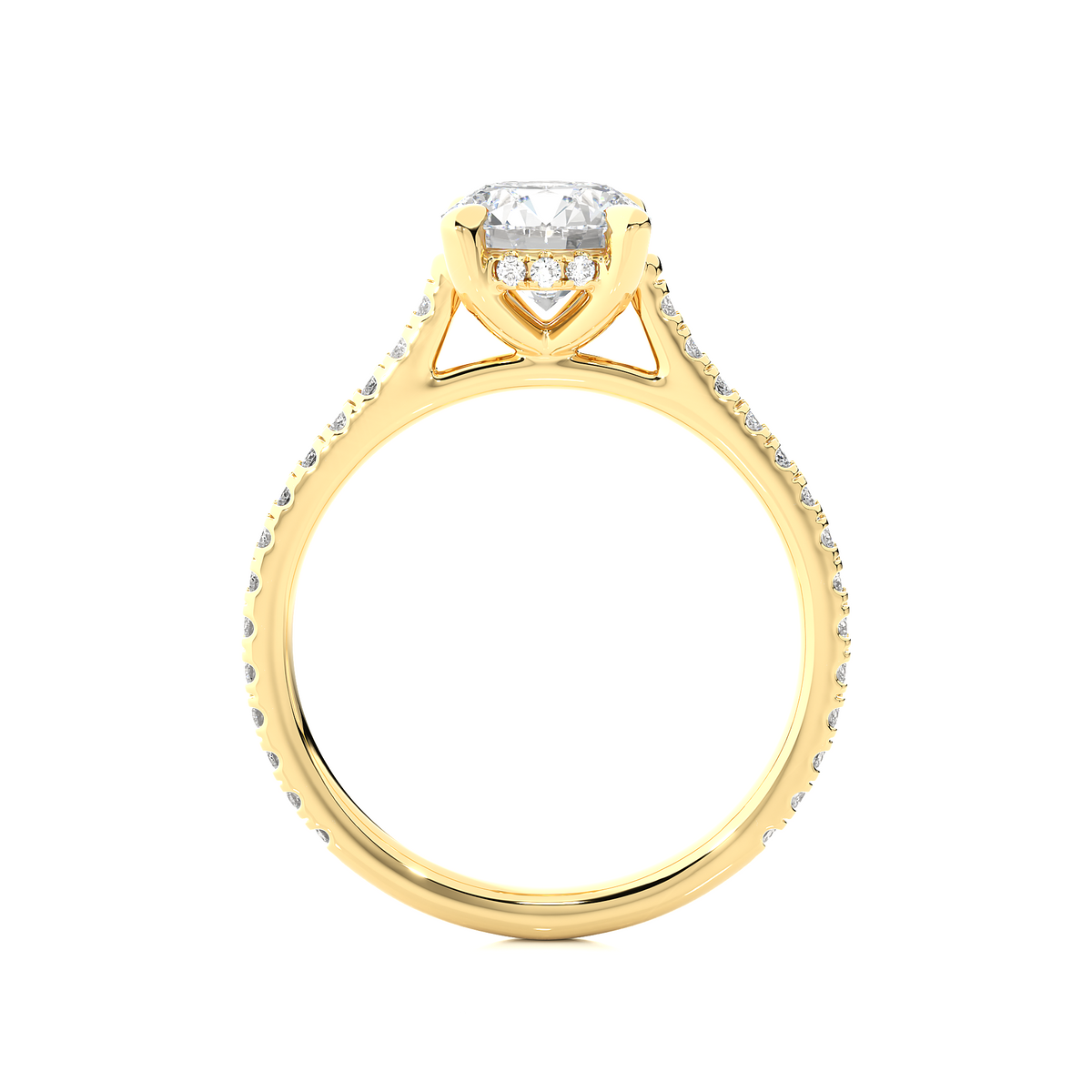 1.58 Carat and 14k,18k,10k option metal is available Round Shaped lab grown diamond proposal Ring - HIGHCARAT DIAMONDS