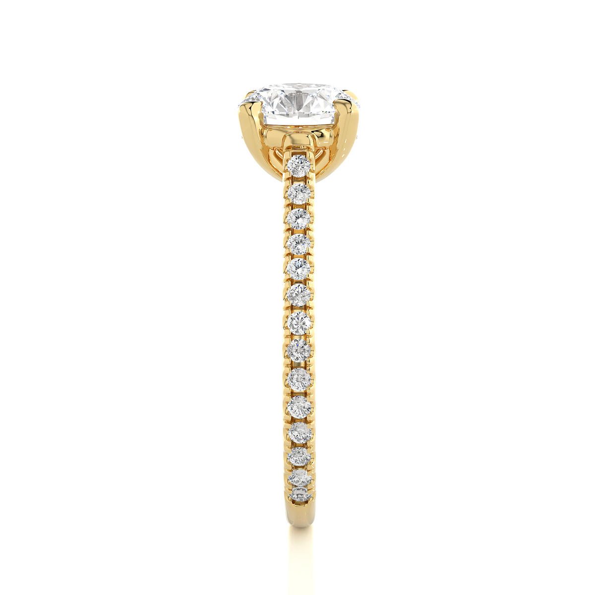 1.58 Carat and 14k,18k,10k option metal is available Round Shaped lab grown diamond proposal Ring - HIGHCARAT DIAMONDS