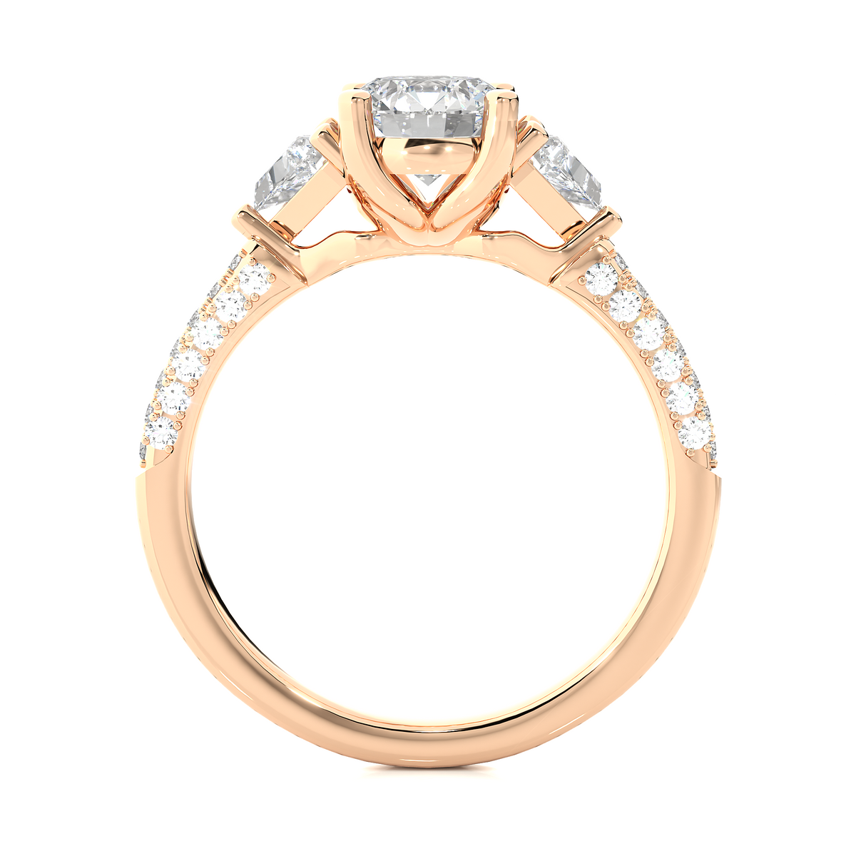 1.63 Ct Trillion Cut Lab grown Diamond Solitaire Wedding Ring14k Gift For Woman Jewelry - HIGHCARAT DIAMONDS