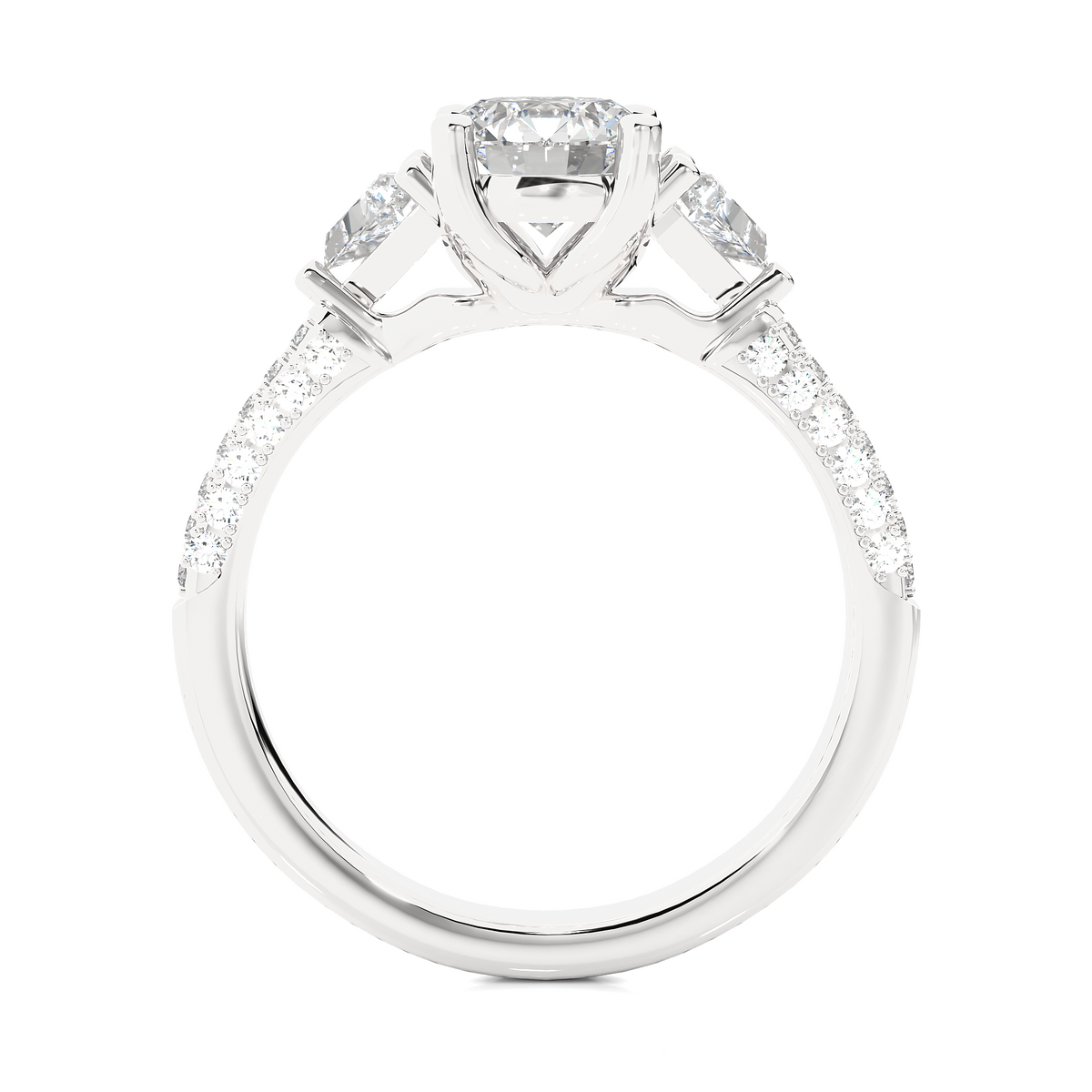 1.63 Ct Trillion Cut Lab grown Diamond Solitaire Wedding Ring14k Gift For Woman Jewelry - HIGHCARAT DIAMONDS