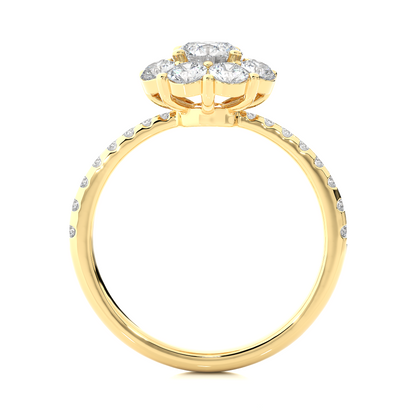 1.64 Carat Round Lab Grown Diamonds Timeless Accented Ring For Her,  Also  using daily wear - HIGHCARAT DIAMONDS