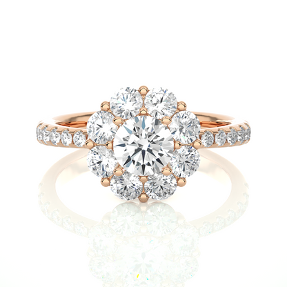 1.64 Carat Round Lab Grown Diamonds Timeless Accented Ring For Her,  Also  using daily wear - HIGHCARAT DIAMONDS