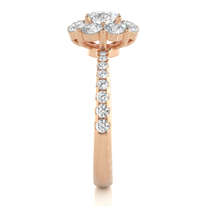 1.64 Carat Round Lab Grown Diamonds Timeless Accented Ring For Her,  Also  using daily wear - HIGHCARAT DIAMONDS