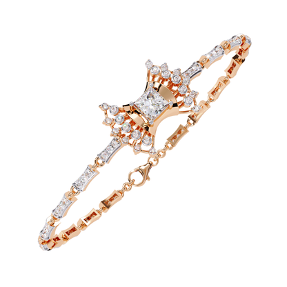 1.65Ct Princess And Round Cut Diamond Antique Elegant Delicate Stunning Perfect Tennis Bridesmaid Bracelet - HIGHCARAT DIAMONDS