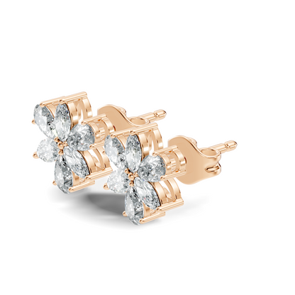 1.68 Ct Marquise & Pear Shape Natural & Lab grown Diamond Stunning Shinning Vintage Diamond Earrings For Birthday gif - HIGHCARAT DIAMONDS