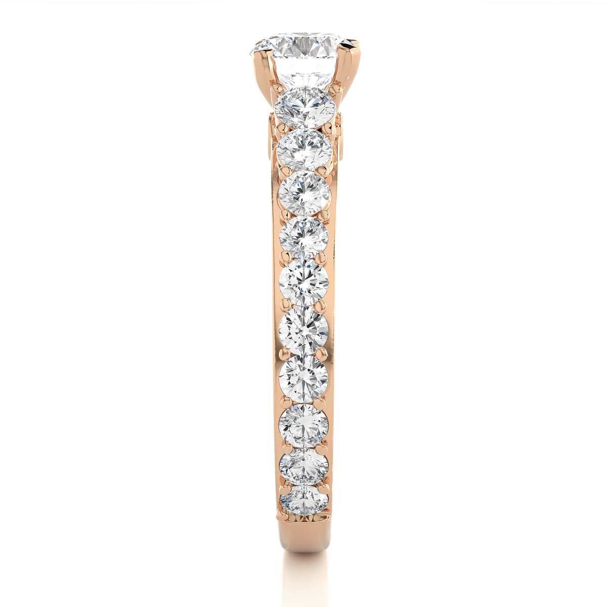 1.79 Ct Round Cut Lab Grown Diamond Fabulous 14K Accented Rings For Every Occasion, - HIGHCARAT DIAMONDS