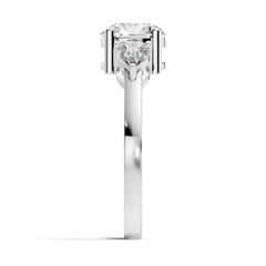 1.80Ct Pear and Round Cut High Quality Diamond Vintage Delicate Three Stone Dainty Party Wear Ring - HIGHCARAT DIAMONDS