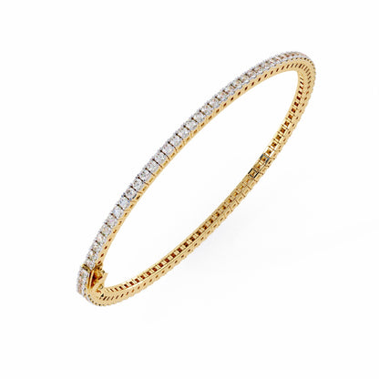 1.92CT Round Cut Diamond Unique Delicate Prong Set Handcrafted Classic Party Wear Bracelet Gift For Women's - HIGHCARAT DIAMONDS