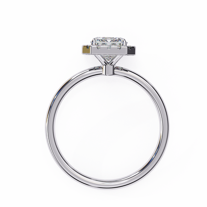 1.96 CT Elegant Radiant and Round Cut Diamond Solitaire Ring  Adjustable Design in 14K, 10K, or 18K Solid Gold, Perfect for Daily Wear - HIGHCARAT DIAMONDS