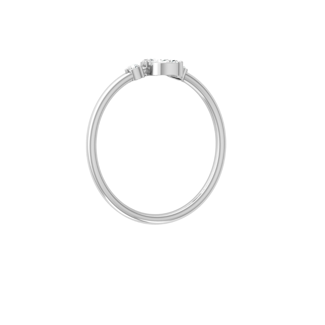 10K Gold Labgrown Diamond Marquise and Round Cut Engagement Ring Affordable Party Band - HIGHCARAT DIAMONDS