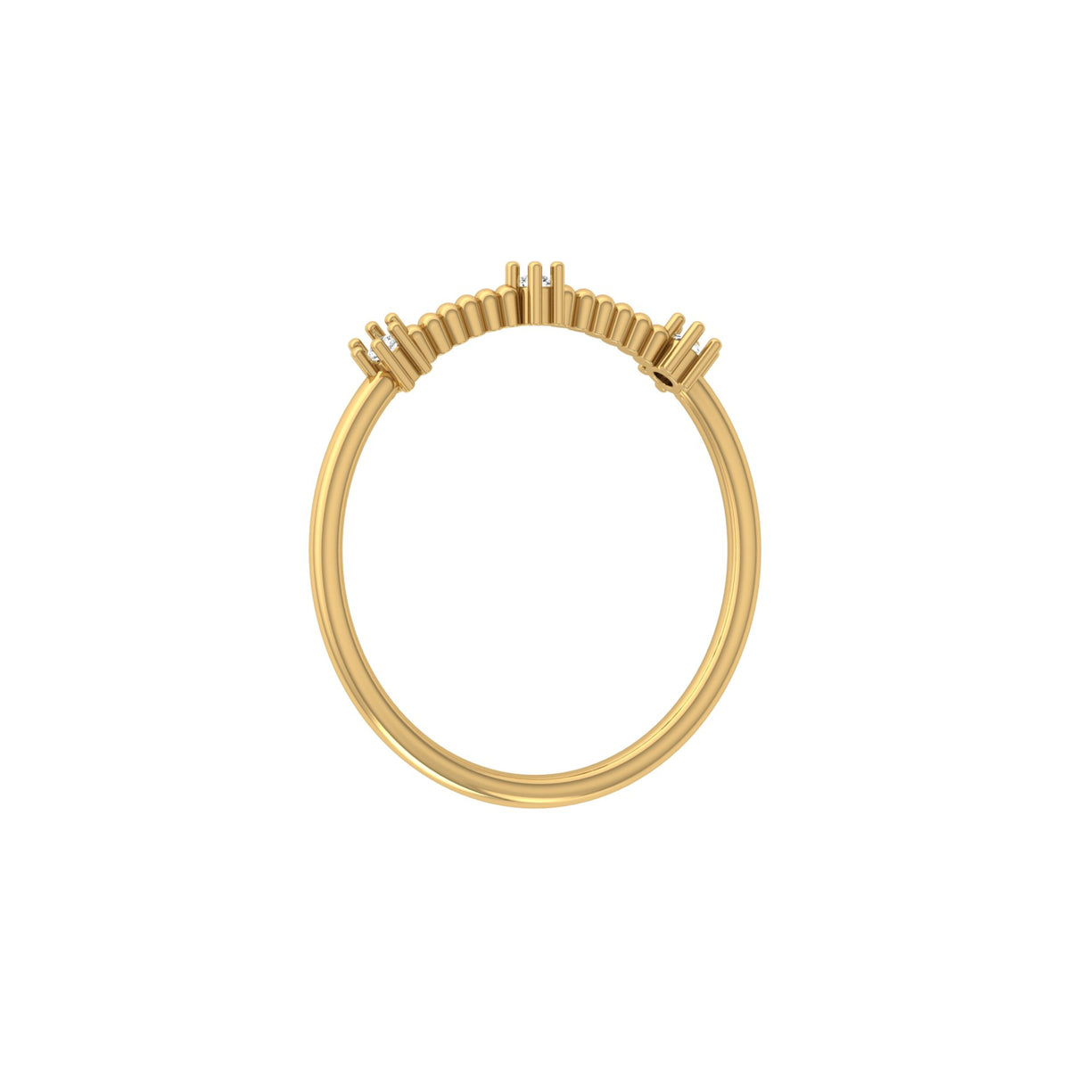 Stackable Round Cut Diamond Wedding Band In 10K Solid Gold  Perfect For Everyday Wear - HIGHCARAT DIAMONDS