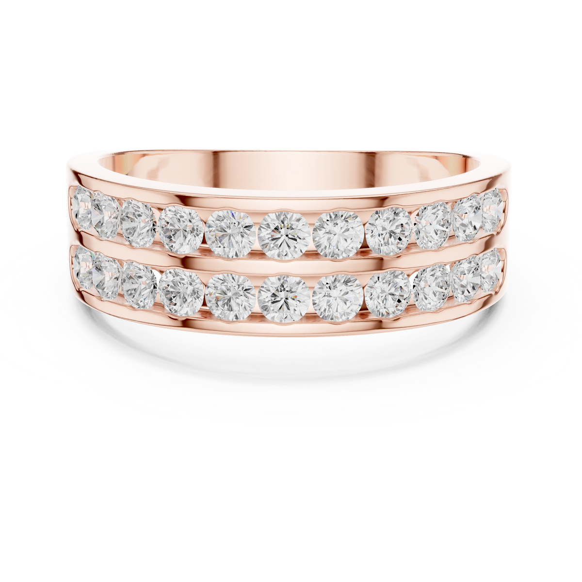 10k Solid White Gold Natural & Lab Grown Round Shapes Diamond Esthetical Men's Diamond Ring - HIGHCARAT DIAMONDS