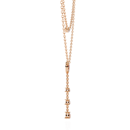 10k Solid White Gold  Pear And Round Cut Lab Grown & Natural Diamond Open Circle Vintage Party Wear Necklace For Women's - HIGHCARAT DIAMONDS
