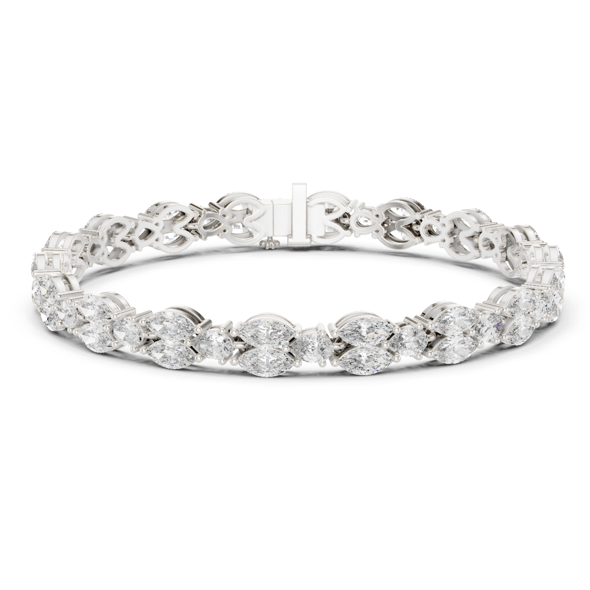 11.52 CT Marquise Shape Lab Grown Diamond Tennis Bracelet - HIGHCARAT DIAMONDS