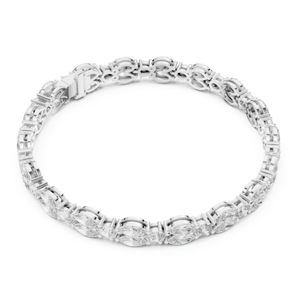 11.52 CT Marquise Shape Lab Grown Diamond Tennis Bracelet - HIGHCARAT DIAMONDS