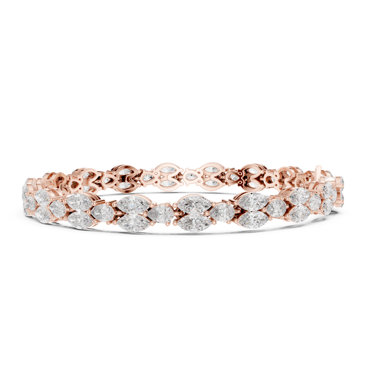 11.52 CT Marquise Shape Lab Grown Diamond Tennis Bracelet - HIGHCARAT DIAMONDS