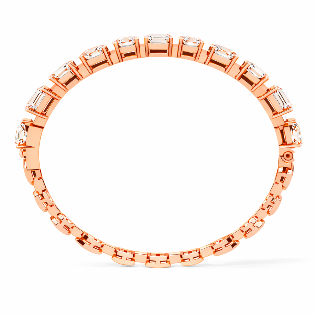 13.84Ct Multi Shape Diamond Minimalist  Antique Vintage Inspired Handcrafted Stunning Tennis Bracelet For Her - HIGHCARAT DIAMONDS