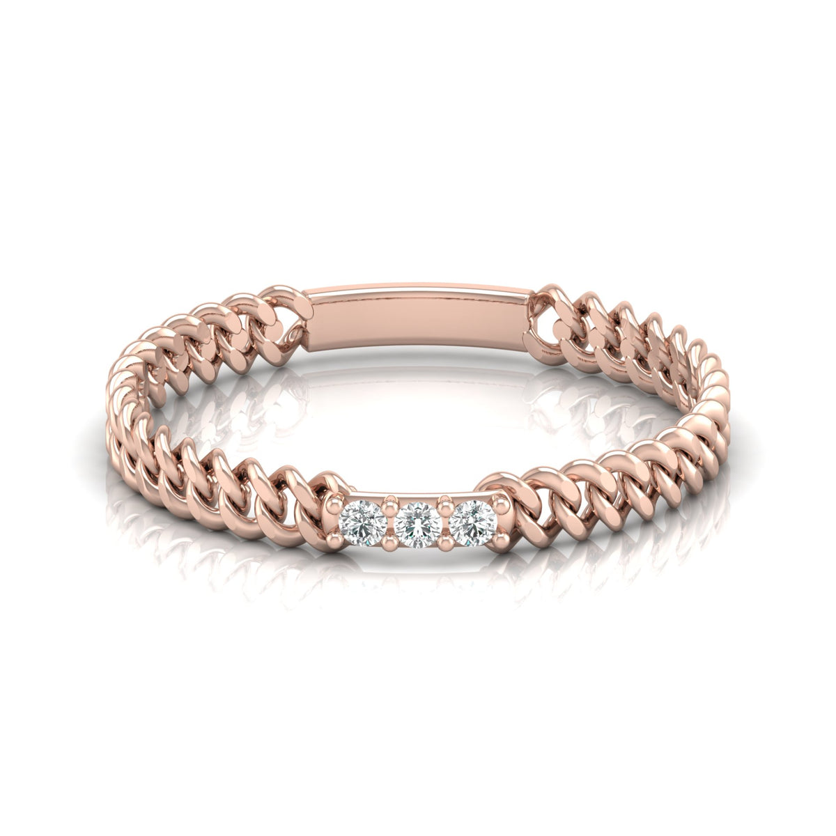 14 KT Solid Gold Round Cut Gender-Neutral Diamond Rings Unisex Bands For Modern Style - HIGHCARAT DIAMONDS