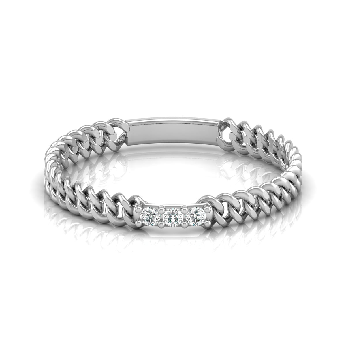 14 KT Solid Gold Round Cut Gender-Neutral Diamond Rings Unisex Bands For Modern Style - HIGHCARAT DIAMONDS
