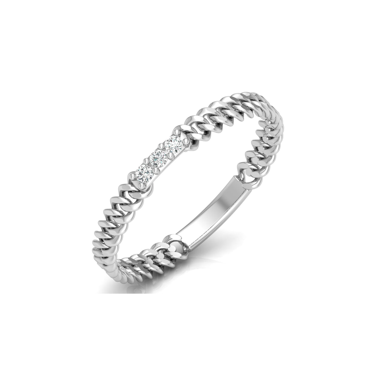 14 KT Solid Gold Round Cut Gender-Neutral Diamond Rings Unisex Bands For Modern Style - HIGHCARAT DIAMONDS