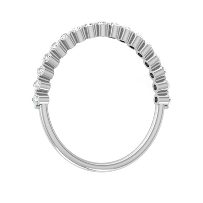Round Cut Diamond Eternity Band Ring In 14K Gold Light & Comfortable For Daily Wearing - HIGHCARAT DIAMONDS