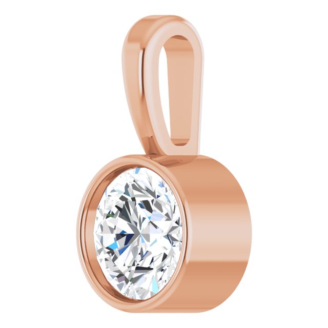 14k-rose-1/4-ct-lab-grown-diamond-bezel-set-solitaire-pendant