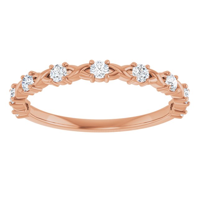14k-rose-1/4-ctw-lab-grown-diamond-anniversary-band