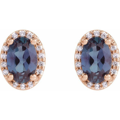 14k-rose--lab-grown-alexandrite-&-.04-ctw-natural-diamond-halo-style-earrings