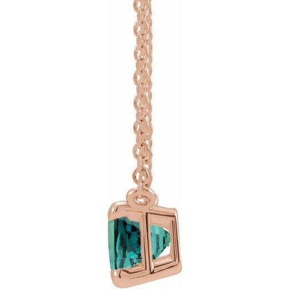 14k-rose-lab-grown-alexandrite-18"-necklace