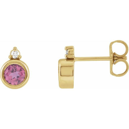 14k-rose--lab-grown-ruby-&-.03-ctw-natural-diamond-earrings