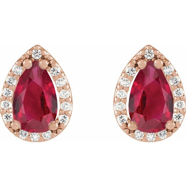 14k-rose-lab-grown-ruby-&-.05-ctw-natural-diamond-halo-style-earrings