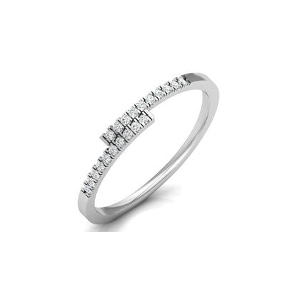 14 KT Solid Gold Light Weight Round Wedding Diamond Ring Stylish & Practical For Women's - HIGHCARAT DIAMONDS