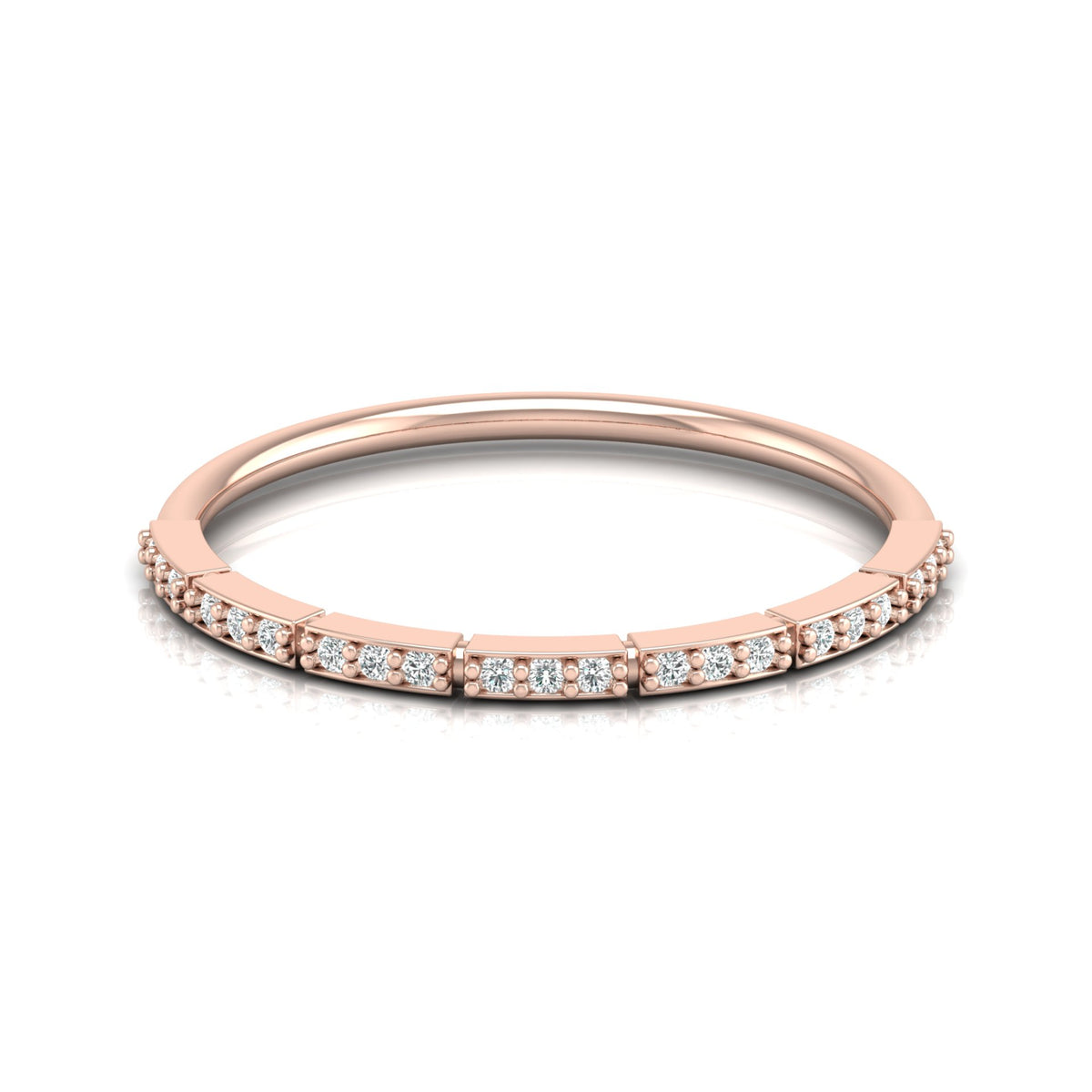 Minimalist Gold Ring Band For Women's  Modern & Elegant Daily Wear Design In 14K Solid Gold - HIGHCARAT DIAMONDS