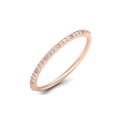 Minimalist Gold Ring Band For Women's  Modern & Elegant Daily Wear Design In 14K Solid Gold - HIGHCARAT DIAMONDS