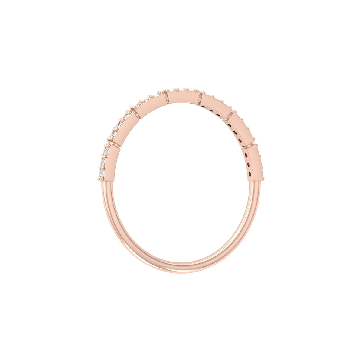 Minimalist Gold Ring Band For Women's  Modern & Elegant Daily Wear Design In 14K Solid Gold - HIGHCARAT DIAMONDS
