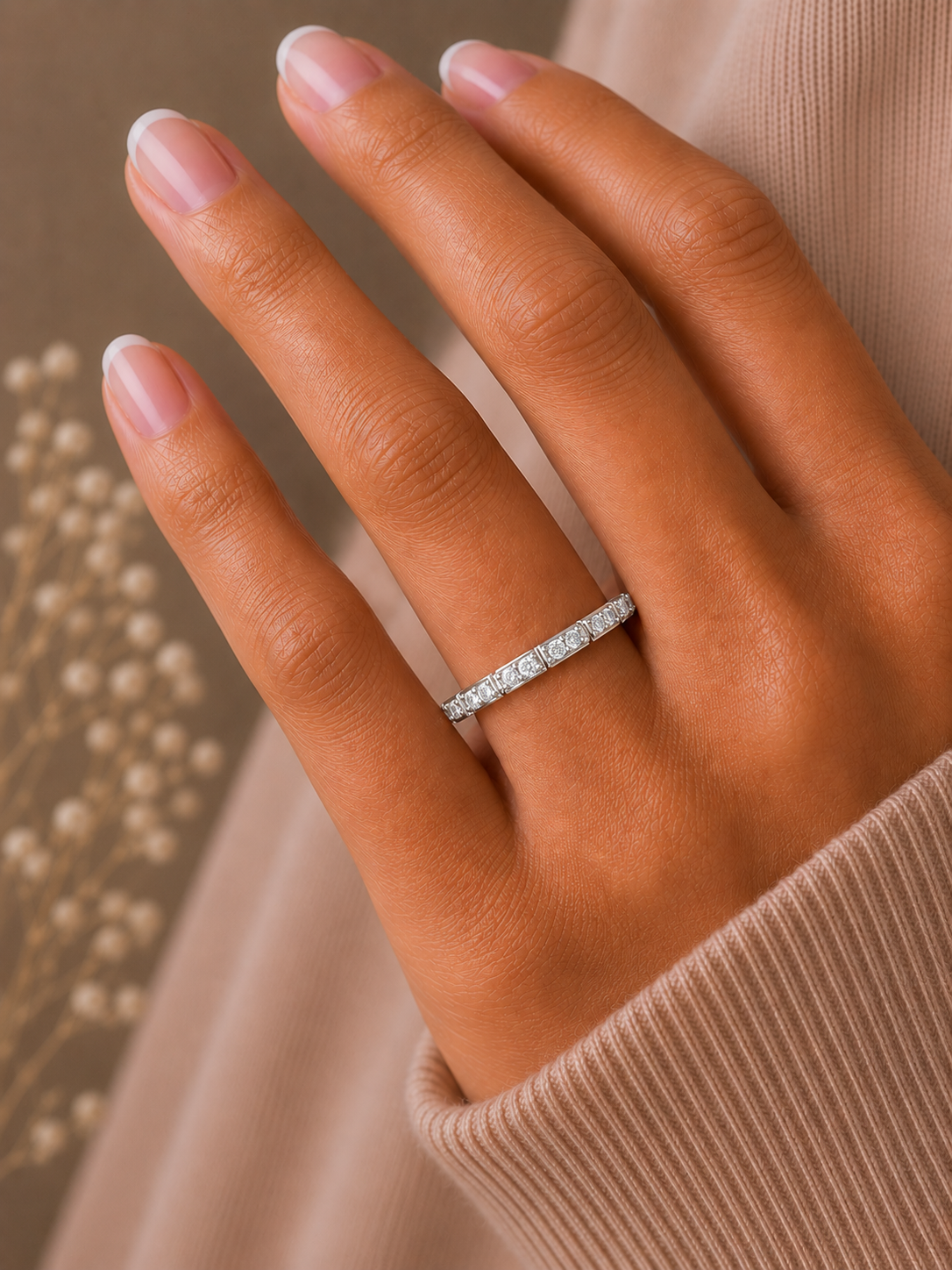 Minimalist Gold Ring Band For Women's  Modern & Elegant Daily Wear Design In 14K Solid Gold - HIGHCARAT DIAMONDS