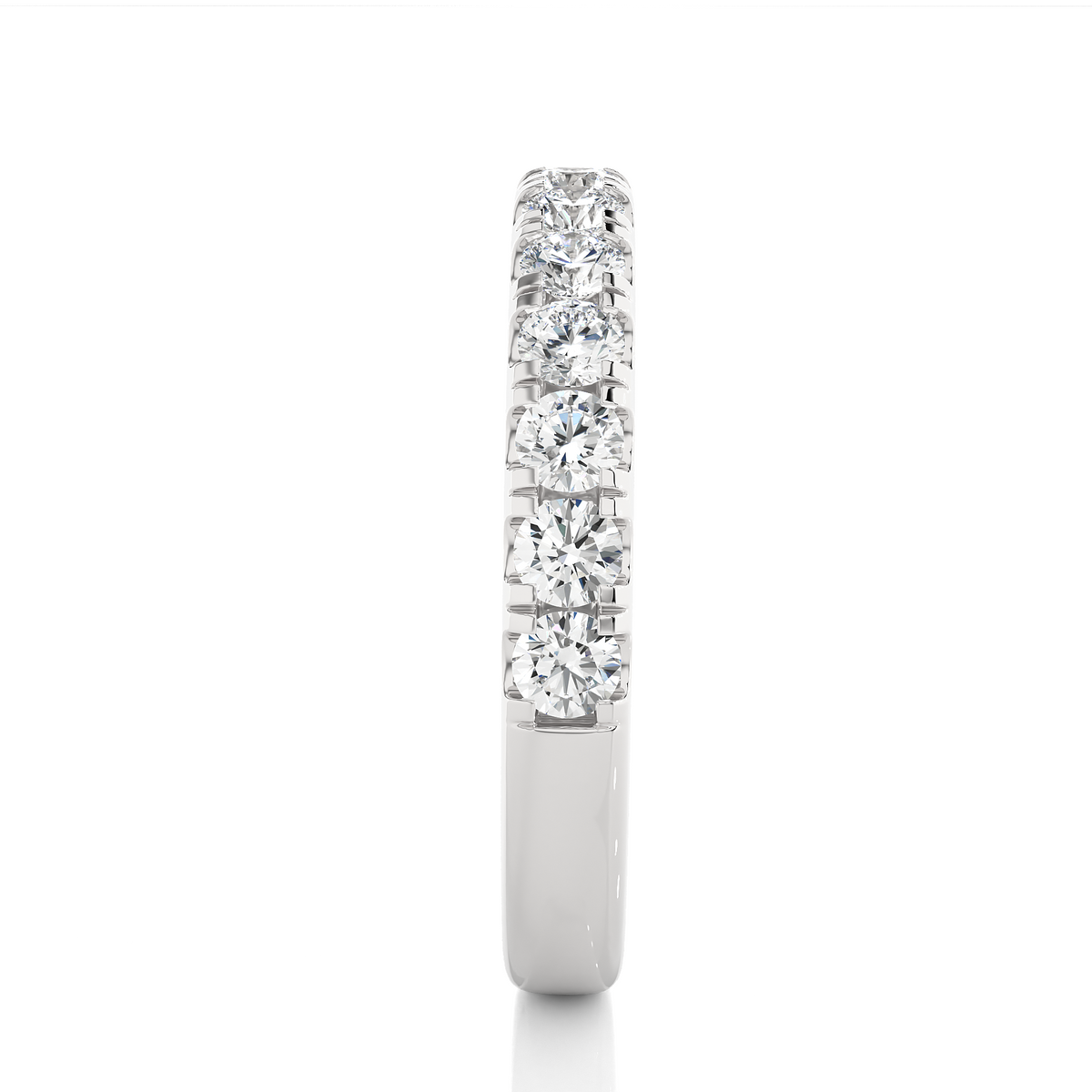 Elegant 14K Solid Gold Round Eternity Band With Sparkling Timeless Labgrown Diamond - HIGHCARAT DIAMONDS