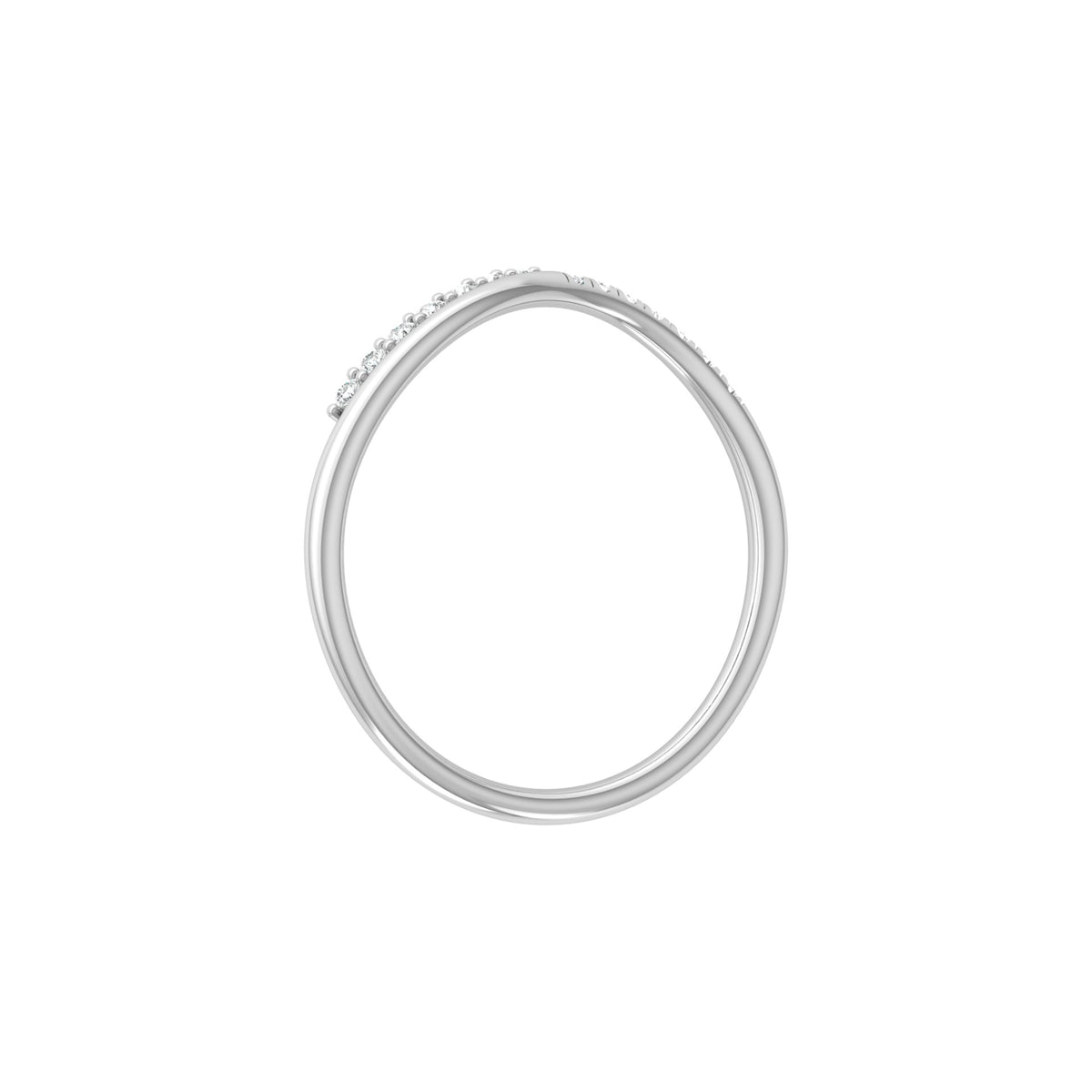 14K Solid Rose Gold Trending Diamond Band Ring Classic Elegance On A Budget - HIGHCARAT DIAMONDS