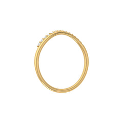 14K Solid Rose Gold Trending Diamond Band Ring Classic Elegance On A Budget - HIGHCARAT DIAMONDS