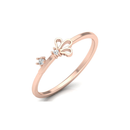 14K Solid White Gold Anniversary Gift Ring For Her Modern And Secure Design - HIGHCARAT DIAMONDS