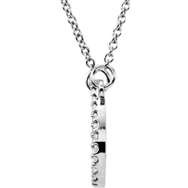 14k-white-1/10-ctw-natural-diamond-teardrop-16"-necklace